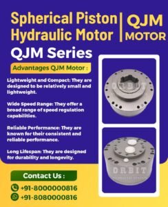 QJM Spherical Piston Hydraulic Motor Manufacturer in Ahmedabad Mumbai Pune Chennai Bangalore Hyderabad Delhi Nashik Kolkata Nagpur Coimbatore India